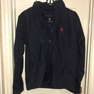 Navy Polo by Ralph Lauren Full Zip Rain Coat